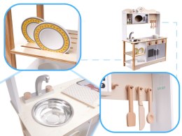 Kuchnia dla dzieci drewniana MDF LULILO KUKETO akcesoria 85cm Kik Sp. z o. o. Sp. k.
