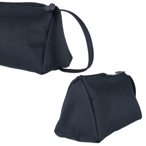 Piórnik szkolny dwukomorowy saszetka kosmetyczka rozkładany 3w1 granatowy Kik Sp. z o. o. Sp. k.