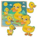 Puzzle drewniane sorter układanka kaczuszka kaczka Kik Sp. z o. o. Sp. k.