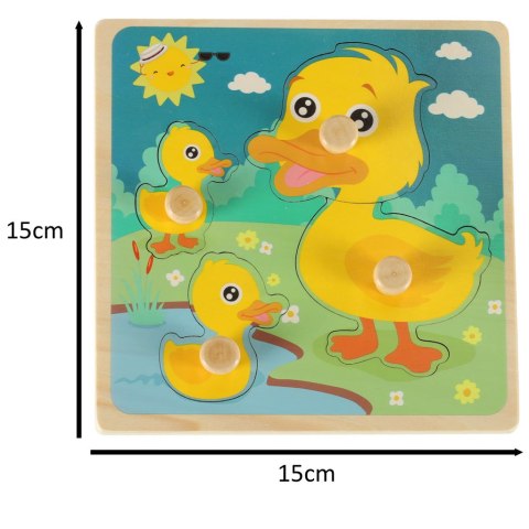 Puzzle drewniane sorter układanka kaczuszka kaczka Kik Sp. z o. o. Sp. k. Puzzle drewniane sorter układanka kaczuszka kaczka Kik Sp. z o. o. Sp. k.