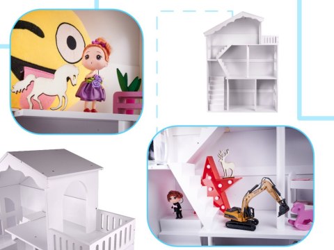 Regał na książki dla dzieci półka domek na zabawki 2w1 LULILO CALLA 116cm XXL Kik Sp. z o. o. Sp. k.