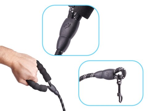 Smycz dla psa treningowa na lince wytrzymała odblaskowa 3m Kik Sp. z o. o. Sp. k.