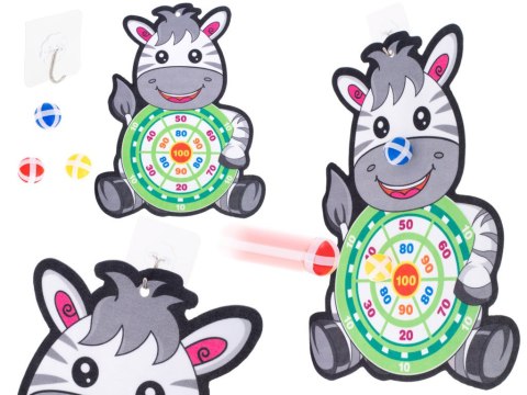 Tarcza Dart z rzutkami piłkami na rzep celowanie rzut do celu zebra Kik Sp. z o. o. Sp. k.