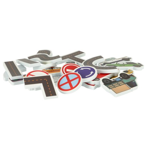 Zabawka do kąpieli wanny wodna dla dzieci naklejki piankowe autka ulica puzzle 23 el. Kik Sp. z o. o. Sp. k.