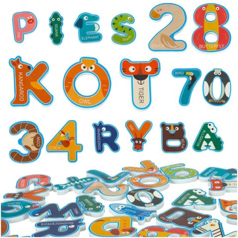 Zabawka wodna dla dzieci naklejki do kąpieli piankowe cyferki literki Kik Sp. z o. o. Sp. k.
