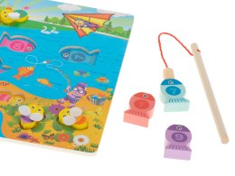 Gra drewniana rybki łowienie rybek na magnes pszczółki montessori Kik Sp. z o. o. Sp. k.