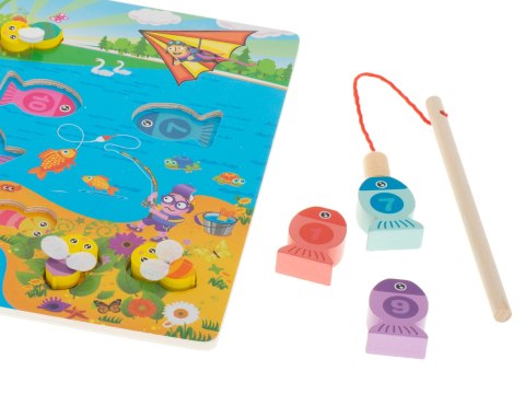 Gra drewniana rybki łowienie rybek na magnes pszczółki montessori Kik Sp. z o. o. Sp. k. Gra drewniana rybki łowienie rybek na magnes pszczółki montessori Kik Sp. z o. o. Sp. k.