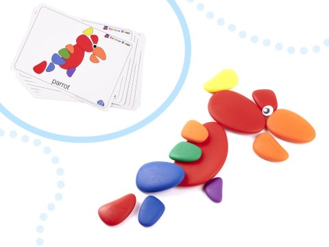 Kamyki kreatywne kolorowe układanka montessori 65 el. Kik Sp. z o. o. Sp. k. Kamyki kreatywne kolorowe układanka montessori 65 el. Kik Sp. z o. o. Sp. k.