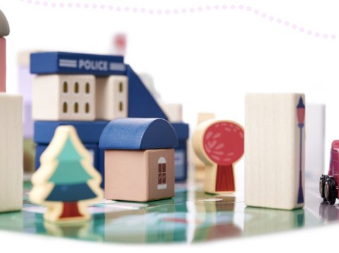 Klocki drewniane edukacyjne miasto puzzle 135el. Kik Sp. z o. o. Sp. k. Klocki drewniane edukacyjne miasto puzzle 135el. Kik Sp. z o. o. Sp. k.
