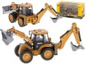 Koparka ładowarka metalowa z ruchomymi łyżkami Die-Cast H-toys 1704 1:50 Kik Sp. z o. o. Sp. k.