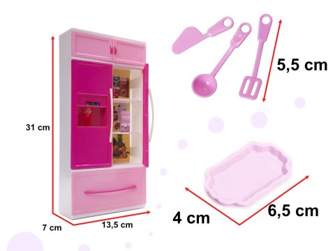 Mebelki dla lalek kuchnia 4 segmenty dźwięki LED 48cm Kik Sp. z o. o. Sp. k. Mebelki dla lalek kuchnia 4 segmenty dźwięki LED 48cm Kik Sp. z o. o. Sp. k.