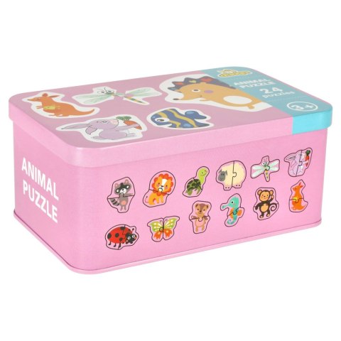 Puzzle w puszce zwierzątka 24 puzzle Kik Sp. z o. o. Sp. k. Puzzle w puszce zwierzątka 24 puzzle Kik Sp. z o. o. Sp. k.