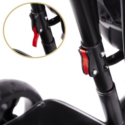 Rowerek trójkołowy Trike Fix Lite 3w1 z daszkiem obracany regulowany spacerówka prowadnik pasy granatowy Kik Sp. z o. o. Sp. k. Rowerek trójkołowy Trike Fix Lite 3w1 z daszkiem obracany regulowany spacerówka prowadnik pasy granatowy Kik Sp. z o. o. Sp. k.