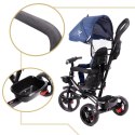 Rowerek trójkołowy Trike Fix Lite 3w1 z daszkiem obracany regulowany spacerówka prowadnik pasy granatowy Kik Sp. z o. o. Sp. k.