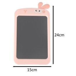 Tablet graficzny do rysowania dla dzieci znikopis tablica ekran LCD 8,5' królik róż Kik Sp. z o. o. Sp. k.
