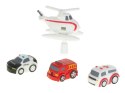 Tor przeszkód interaktywny samochodowy wyścigi parking 4 pojazdy auto radiowóz ambulans helikopter Kik Sp. z o. o. Sp. k.