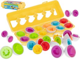 Układanka edukacyjna sorter dopasuj kształty jajka 12 sztuk Kik Sp. z o. o. Sp. k.