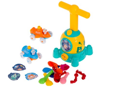 Wyrzutnia balonów samochód aerodynamiczny kapsuła zestaw 15 elementów Kik Sp. z o. o. Sp. k.