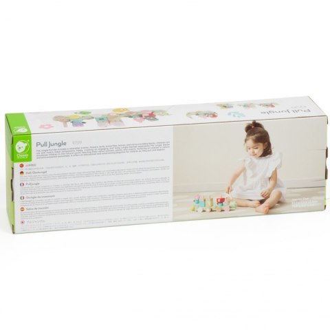CLASSIC WORLD Montessori Kolejka Gąsienica Drewniana Układanka CLASSIC WORLD Montessori Kolejka Gąsienica Drewniana Układanka