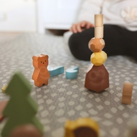 TOOKY TOY Zestaw Leśny Układanka w Stosy Klocki Figurki TOOKY TOY Zestaw Leśny Układanka w Stosy Klocki Figurki