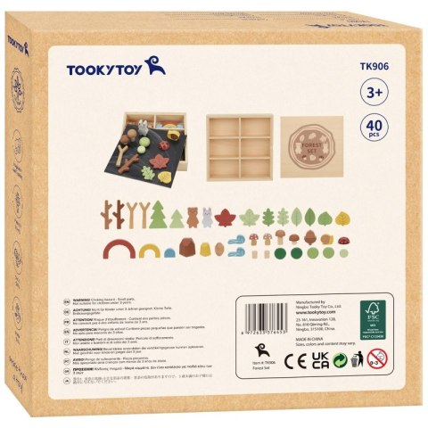 TOOKY TOY Zestaw Leśny Układanka w Stosy Klocki Figurki TOOKY TOY Zestaw Leśny Układanka w Stosy Klocki Figurki