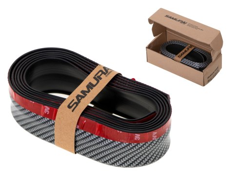 Dokładka zderzaka osłona uniwersalna spoiler carbon 2,5m czarna Kik Sp. z o. o. Sp. k.