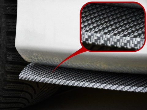 Dokładka zderzaka osłona uniwersalna spoiler carbon 2,5m czarna Kik Sp. z o. o. Sp. k.