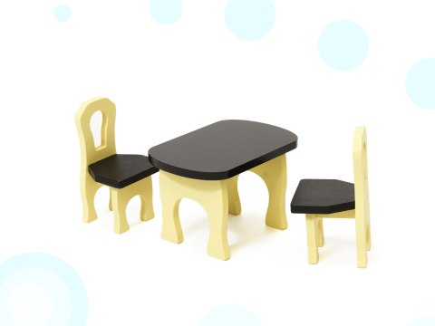 Domek dla lalek drewniany MDF mebelki 122cm XXL LED Kik Sp. z o. o. Sp. k.