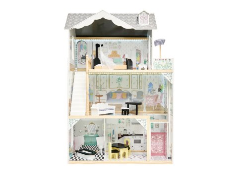 Domek dla lalek drewniany MDF mebelki 122cm XXL LED Kik Sp. z o. o. Sp. k.