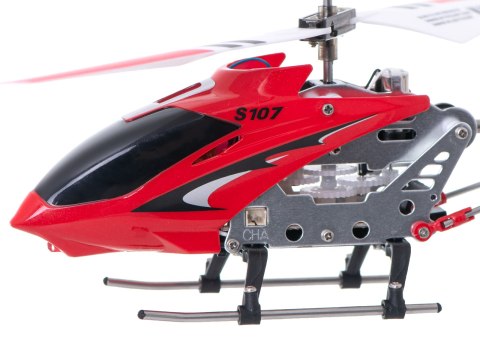 Helikopter zdalnie sterowany na pilota RC SYMA S107G czerwony Kik Sp. z o. o. Sp. k.