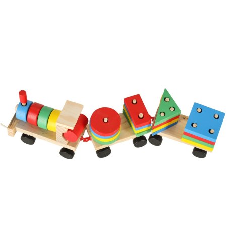 Kolejka pociąg lokomotywa klocki drewniane sorter układanka zręcznościowa 30cm Kik Sp. z o. o. Sp. k. Kolejka pociąg lokomotywa klocki drewniane sorter układanka zręcznościowa 30cm Kik Sp. z o. o. Sp. k.