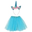 Kostium strój karnawałowy przebranie Jednorożec opaska+ spódniczka niebieski 3-6lat Kik Sp. z o. o. Sp. k.