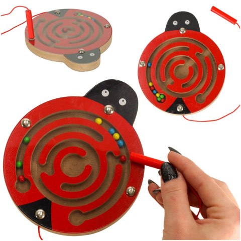 Labirynt magnetyczny kuleczki biedronka Kik Sp. z o. o. Sp. k.