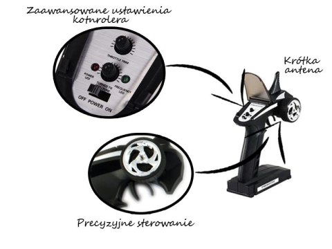 Łódź zdalnie sterowana na pilota RC FT009 pomarańczowa Kik Sp. z o. o. Sp. k.