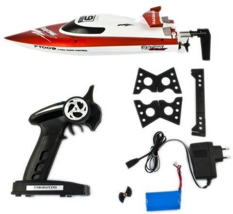 Łódź zdalnie sterowana na pilota RC FT009 pomarańczowa Kik Sp. z o. o. Sp. k.