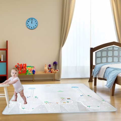 Mata edukacyjna piankowa miarka wzrostu szara 200 x 180 cm Kik Sp. z o. o. Sp. k. Mata edukacyjna piankowa miarka wzrostu szara 200 x 180 cm Kik Sp. z o. o. Sp. k.