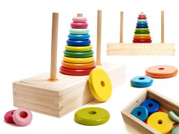 Piramida drewniana z podstawą wieża sorter Kik Sp. z o. o. Sp. k.