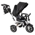Rowerek Trójkołowy Trike Fix 3w1 z daszkiem obracany regulowany spacerówka prowadnik pasy V3 czarny Kik Sp. z o. o. Sp. k.