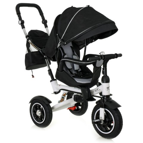 Rowerek Trójkołowy Trike Fix 3w1 z daszkiem obracany regulowany spacerówka prowadnik pasy V3 czarny Kik Sp. z o. o. Sp. k. Rowerek Trójkołowy Trike Fix 3w1 z daszkiem obracany regulowany spacerówka prowadnik pasy V3 czarny Kik Sp. z o. o. Sp. k.