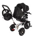 Rowerek Trójkołowy Trike Fix 3w1 z daszkiem obracany regulowany spacerówka prowadnik pasy V3 czarny Kik Sp. z o. o. Sp. k.