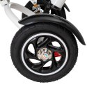 Rowerek Trójkołowy Trike Fix 3w1 z daszkiem obracany regulowany spacerówka prowadnik pasy V3 czarny Kik Sp. z o. o. Sp. k.