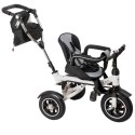 Rowerek Trójkołowy Trike Fix 3w1 z daszkiem obracany regulowany spacerówka prowadnik pasy V3 czarny Kik Sp. z o. o. Sp. k.
