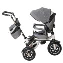 Rowerek Trójkołowy Trike Fix 3w1 z daszkiem obracany regulowany spacerówka prowadnik pasy V3 szary Kik Sp. z o. o. Sp. k.