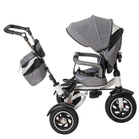 Rowerek Trójkołowy Trike Fix 3w1 z daszkiem obracany regulowany spacerówka prowadnik pasy V3 szary Kik Sp. z o. o. Sp. k. Rowerek Trójkołowy Trike Fix 3w1 z daszkiem obracany regulowany spacerówka prowadnik pasy V3 szary Kik Sp. z o. o. Sp. k.