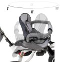 Rowerek Trójkołowy Trike Fix 3w1 z daszkiem obracany regulowany spacerówka prowadnik pasy V3 szary Kik Sp. z o. o. Sp. k.