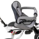 Rowerek Trójkołowy Trike Fix 3w1 z daszkiem obracany regulowany spacerówka prowadnik pasy V3 szary Kik Sp. z o. o. Sp. k.