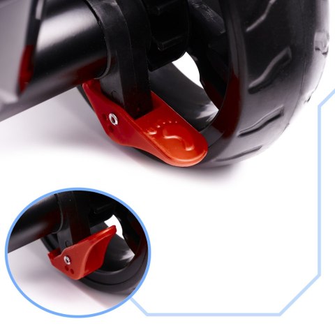 Rowerek trójkołowy Trike Fix Lite 3w1 z daszkiem obracany regulowany spacerówka prowadnik pasy szary Kik Sp. z o. o. Sp. k.