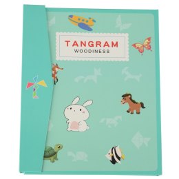 Tangram książeczka magnetyczna układanka montessori klocki gra logiczna 3D Kik Sp. z o. o. Sp. k.