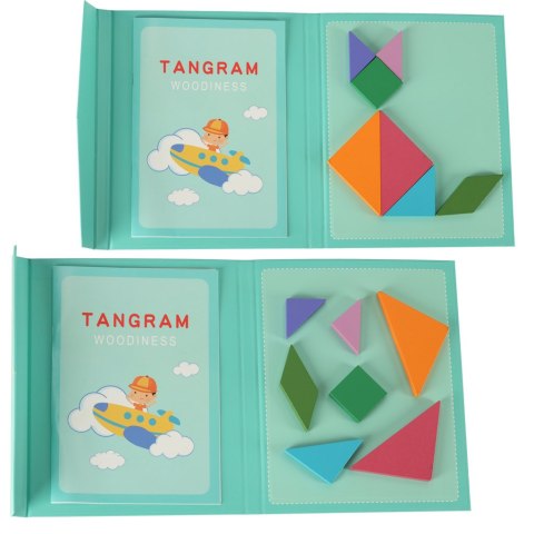 Tangram książeczka magnetyczna układanka montessori klocki gra logiczna 3D Kik Sp. z o. o. Sp. k. Tangram książeczka magnetyczna układanka montessori klocki gra logiczna 3D Kik Sp. z o. o. Sp. k.