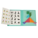 Tangram książeczka magnetyczna układanka montessori klocki gra logiczna 3D Kik Sp. z o. o. Sp. k.